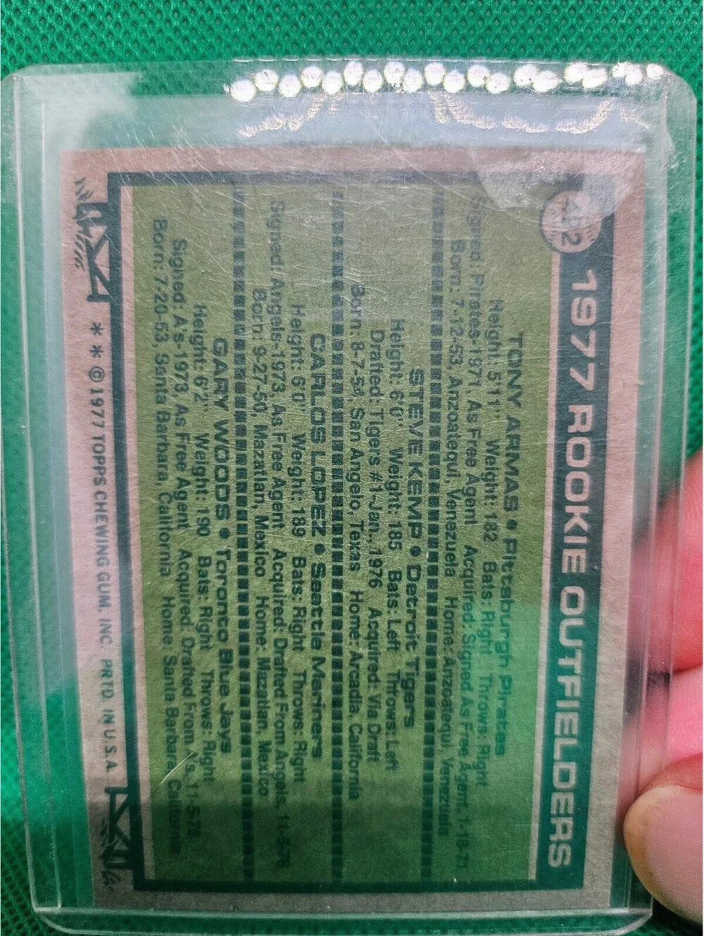 Topps 1977 rookie